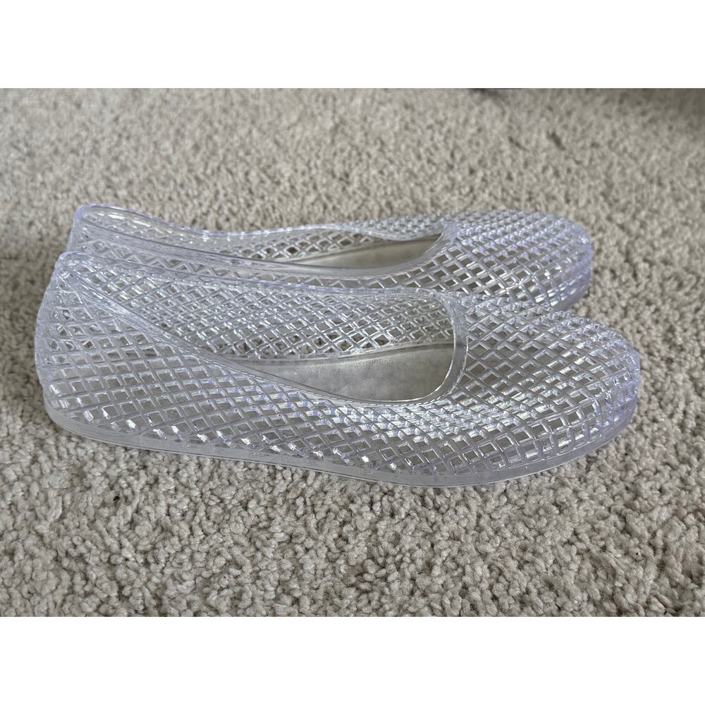 Ancient Greek Sandals Iro PVC Lattice Ballet Flats Jelly Shoes Clear White EU 36 - Picture 7 of 10